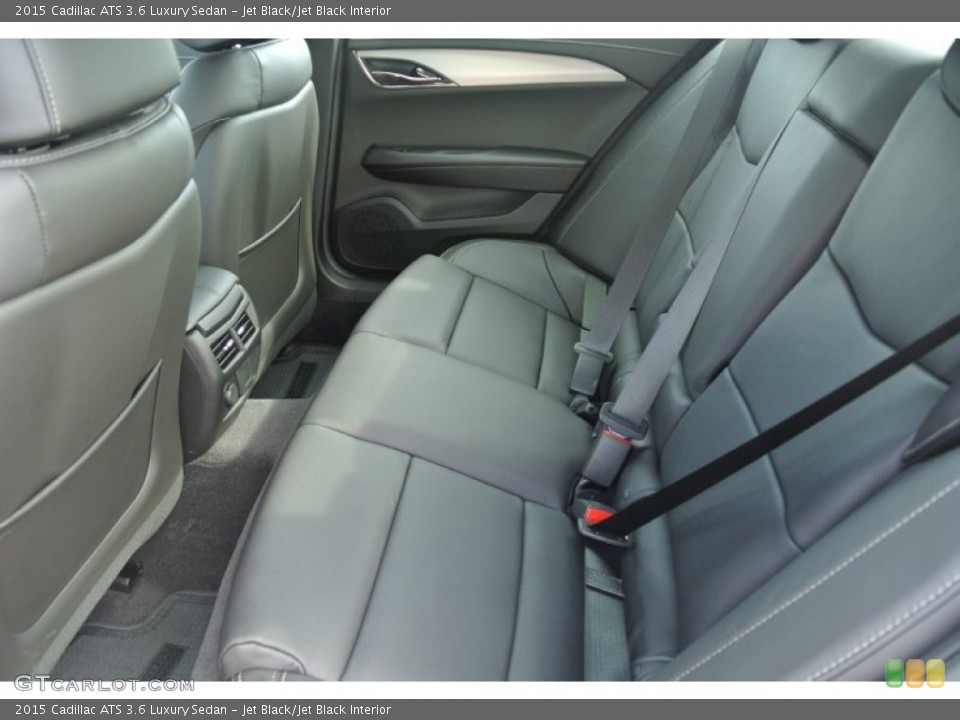 Jet Black/Jet Black Interior Rear Seat for the 2015 Cadillac ATS 3.6 Luxury Sedan #97443187