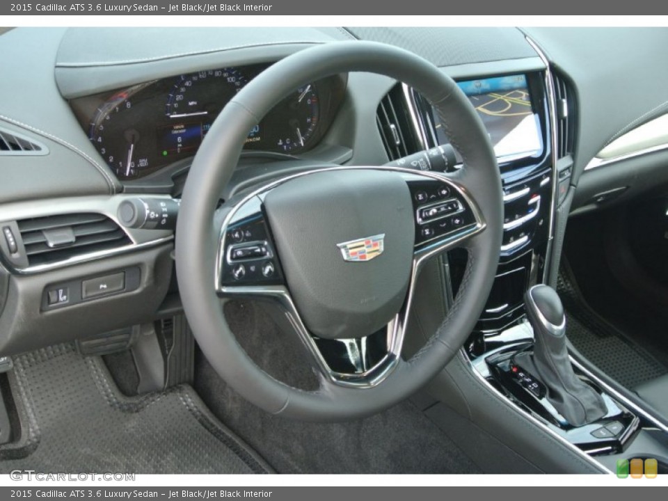 Jet Black/Jet Black Interior Dashboard for the 2015 Cadillac ATS 3.6 Luxury Sedan #97443340