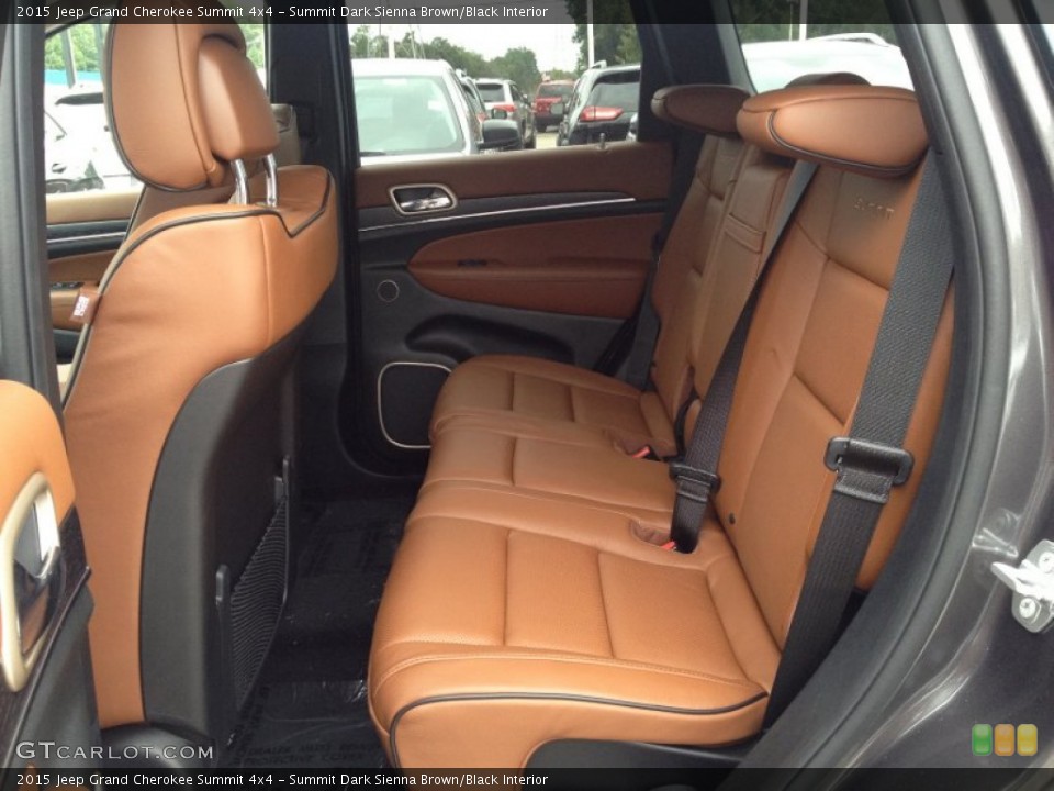 Summit Dark Sienna Brown/Black Interior Rear Seat for the 2015 Jeep Grand Cherokee Summit 4x4 #97445536