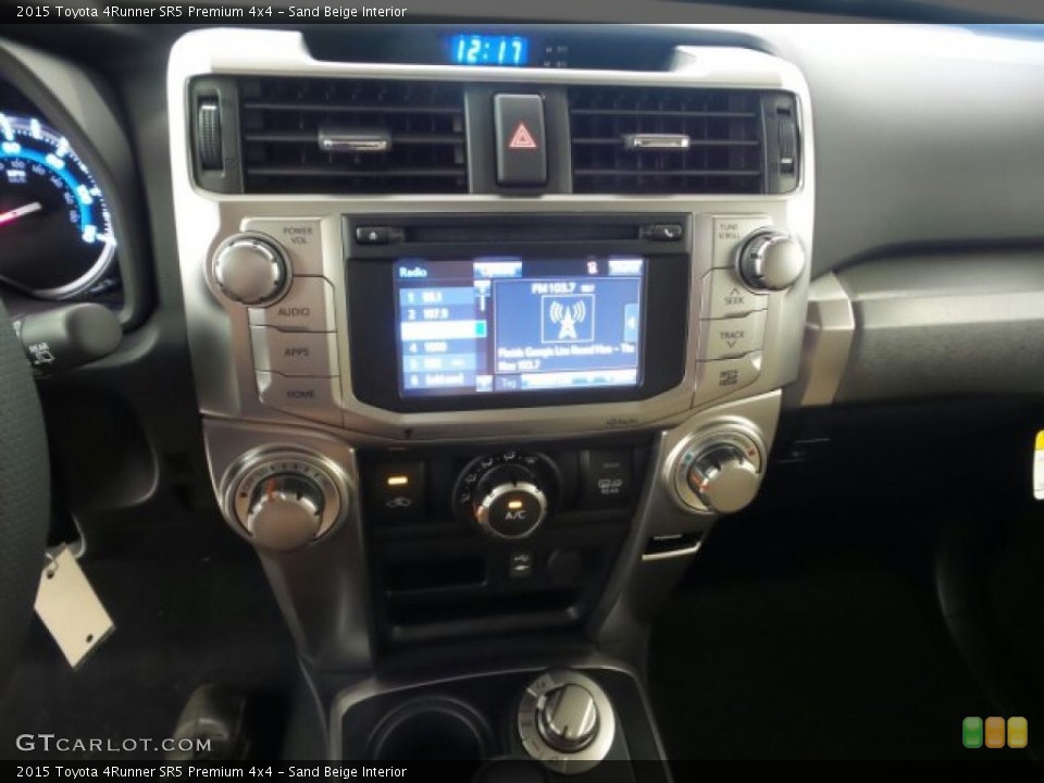Sand Beige Interior Controls for the 2015 Toyota 4Runner SR5 Premium 4x4 #97453804