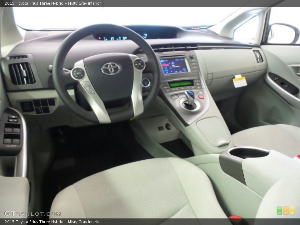 Misty Gray Interior Photo for the 2015 Toyota Prius Three Hybrid #97454233