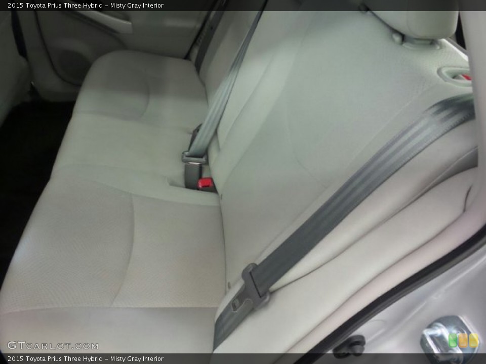 Misty Gray Interior Rear Seat for the 2015 Toyota Prius Three Hybrid #97454250