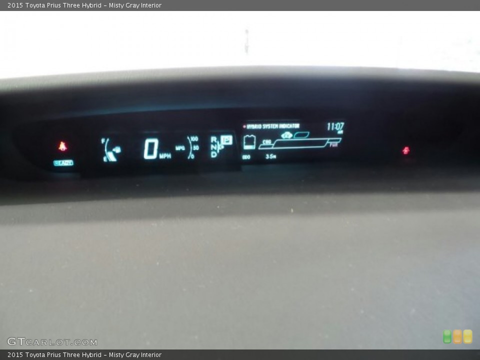 Misty Gray Interior Gauges for the 2015 Toyota Prius Three Hybrid #97454392