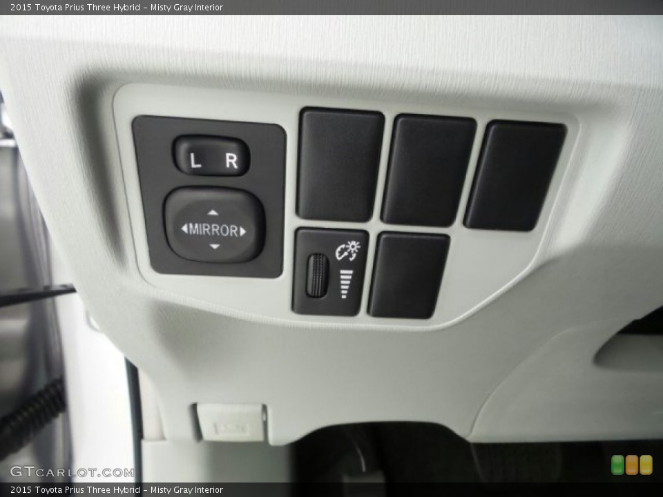 Misty Gray Interior Controls for the 2015 Toyota Prius Three Hybrid #97454539