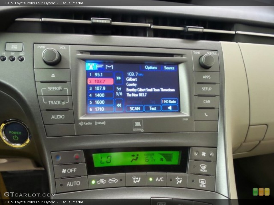Bisque Interior Controls for the 2015 Toyota Prius Four Hybrid #97455109