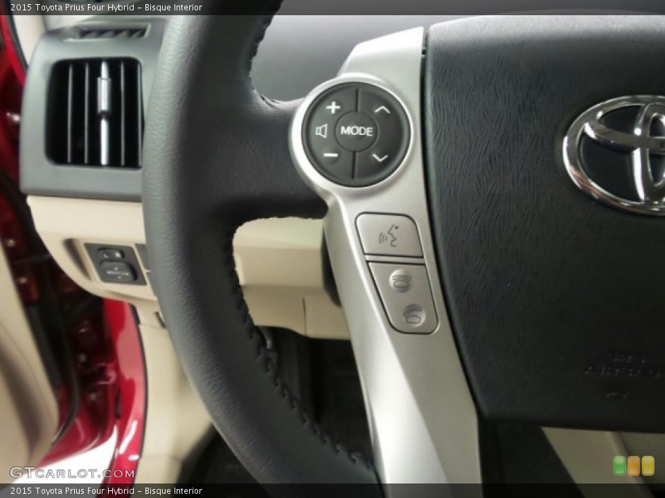 Bisque Interior Controls for the 2015 Toyota Prius Four Hybrid #97455244