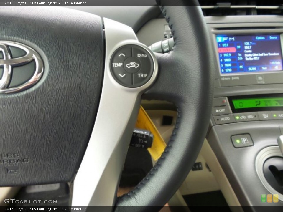 Bisque Interior Controls for the 2015 Toyota Prius Four Hybrid #97455262
