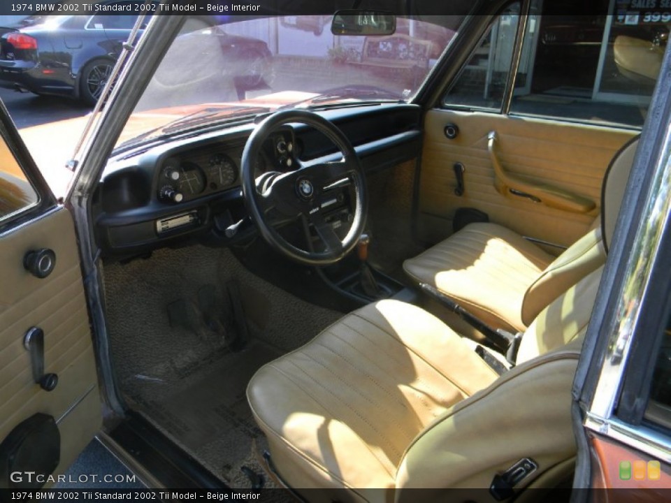 Beige 1974 BMW 2002 Tii Interiors