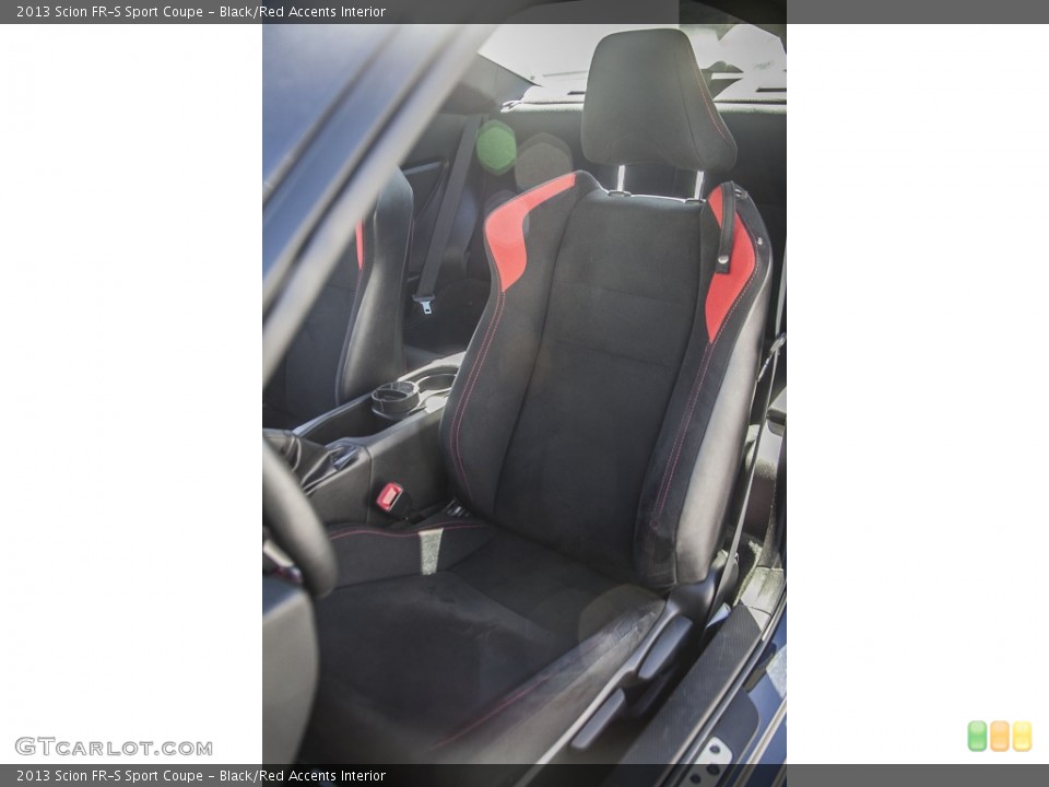 Black/Red Accents Interior Front Seat for the 2013 Scion FR-S Sport Coupe #97468876