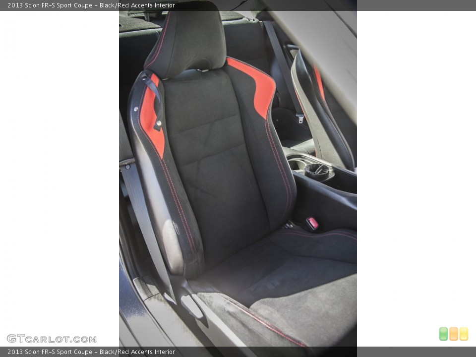 Black/Red Accents Interior Front Seat for the 2013 Scion FR-S Sport Coupe #97468981