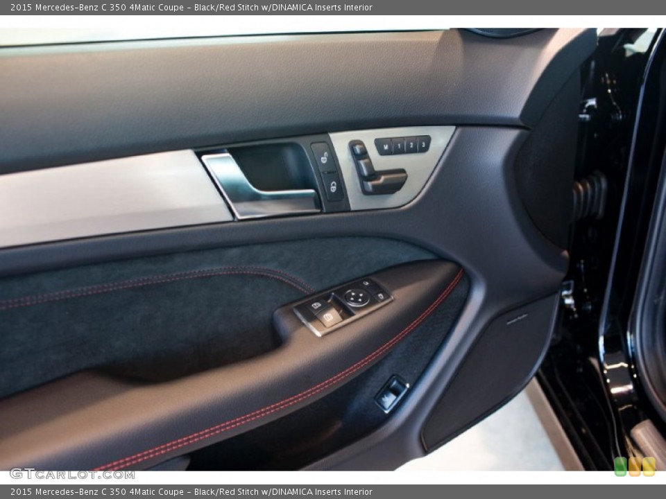 Black/Red Stitch w/DINAMICA Inserts Interior Door Panel for the 2015 Mercedes-Benz C 350 4Matic Coupe #97469491