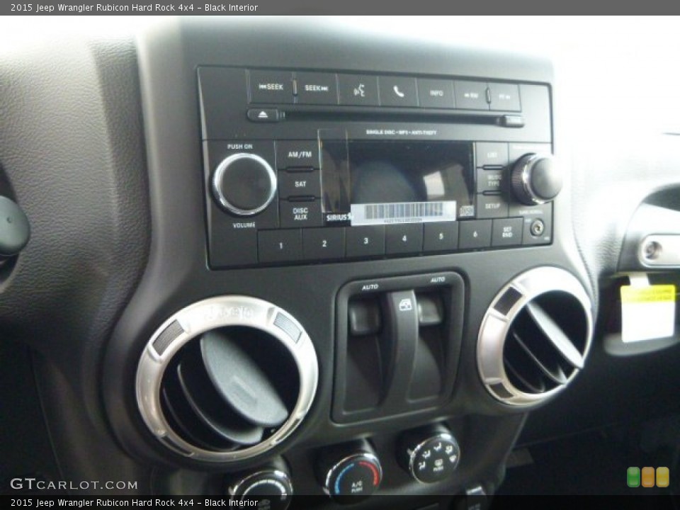 Black Interior Controls for the 2015 Jeep Wrangler Rubicon Hard Rock 4x4 #97476887