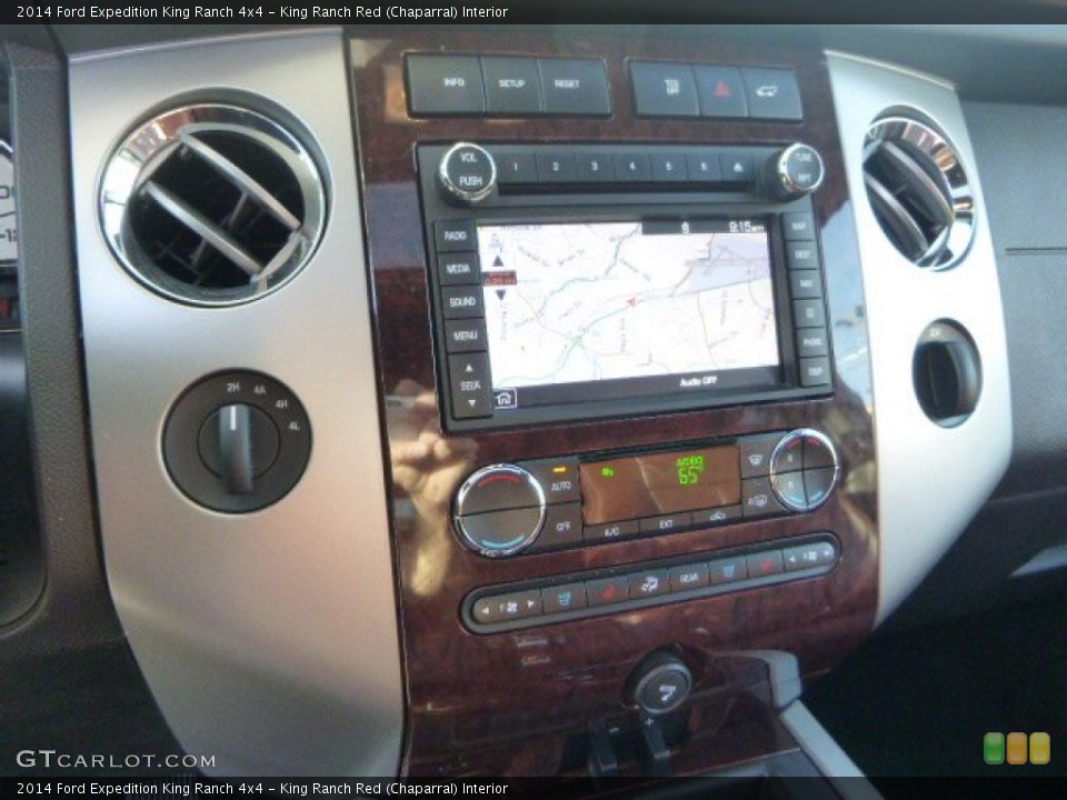 King Ranch Red (Chaparral) Interior Controls for the 2014 Ford Expedition King Ranch 4x4 #97481858