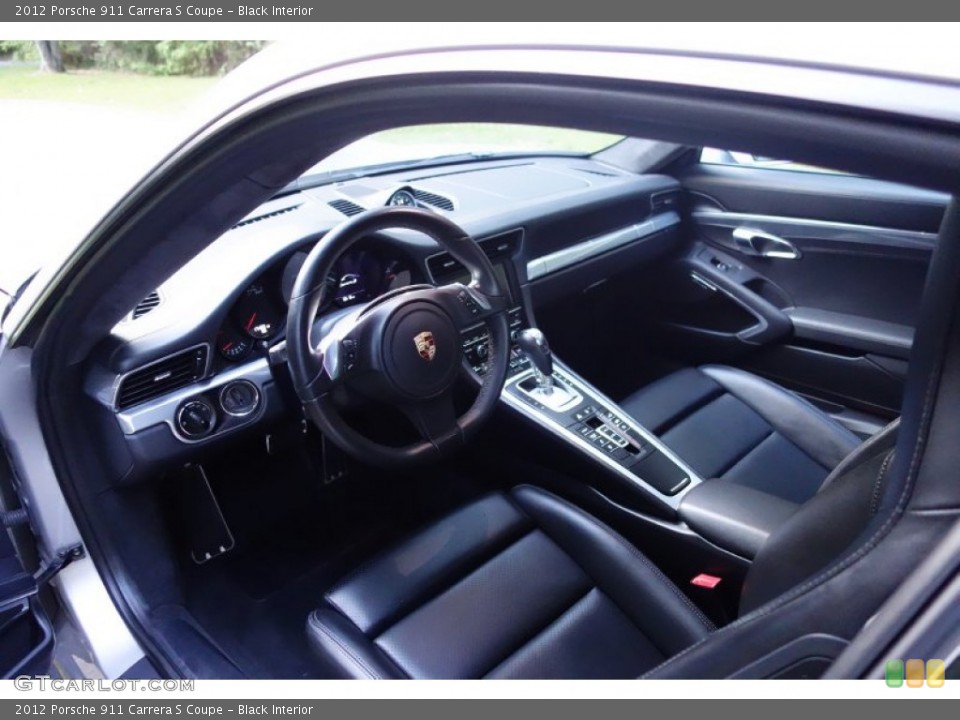Black Interior Prime Interior for the 2012 Porsche 911 Carrera S Coupe #97482313