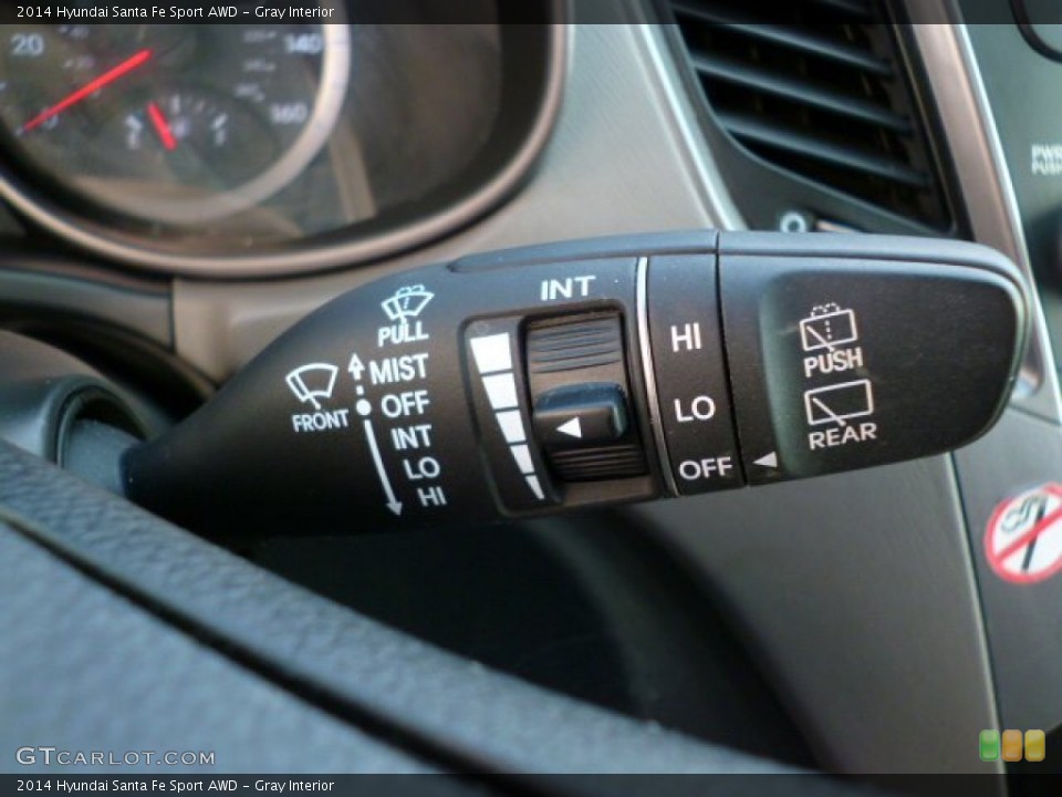 Gray Interior Controls for the 2014 Hyundai Santa Fe Sport AWD #97490742