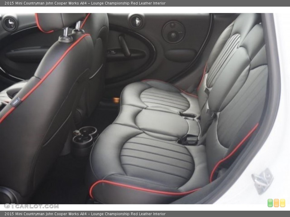 Lounge Championship Red Leather Interior Rear Seat for the 2015 Mini Countryman John Cooper Works All4 #97493550