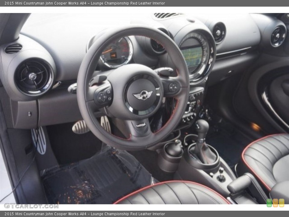 Lounge Championship Red Leather Interior Photo for the 2015 Mini Countryman John Cooper Works All4 #97493577