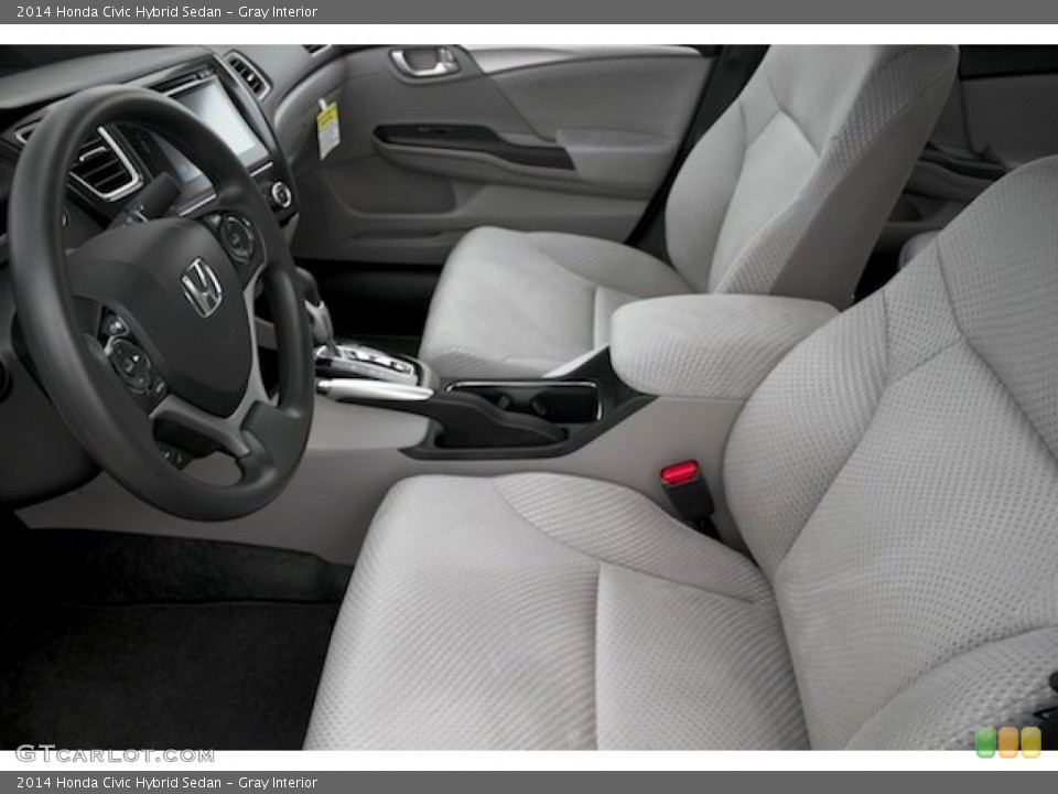 Gray Interior Photo for the 2014 Honda Civic Hybrid Sedan #97497894