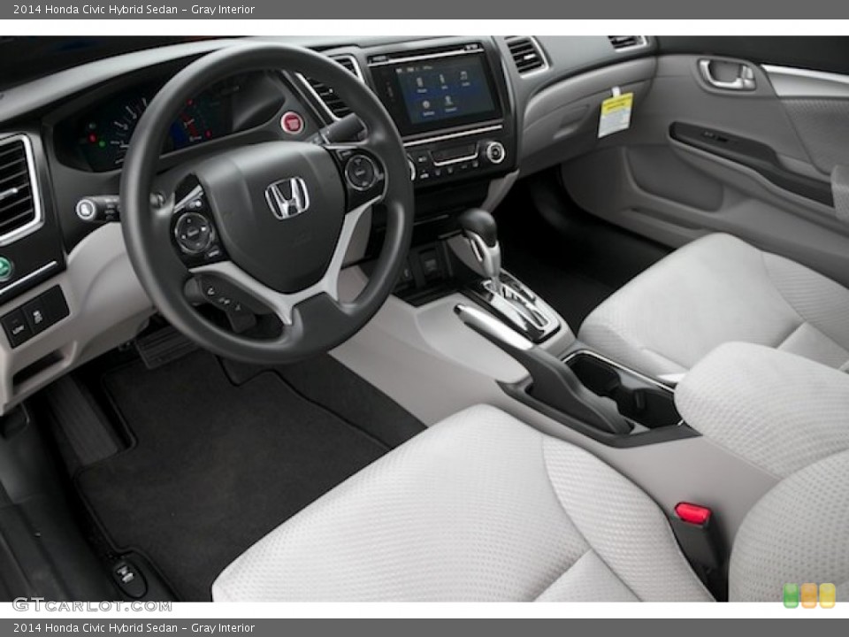 Gray Interior Prime Interior for the 2014 Honda Civic Hybrid Sedan #97497909