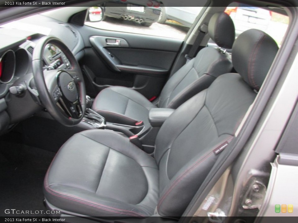 Black Interior Front Seat for the 2013 Kia Forte SX #97501893