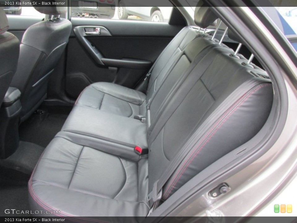 Black Interior Rear Seat for the 2013 Kia Forte SX #97501941