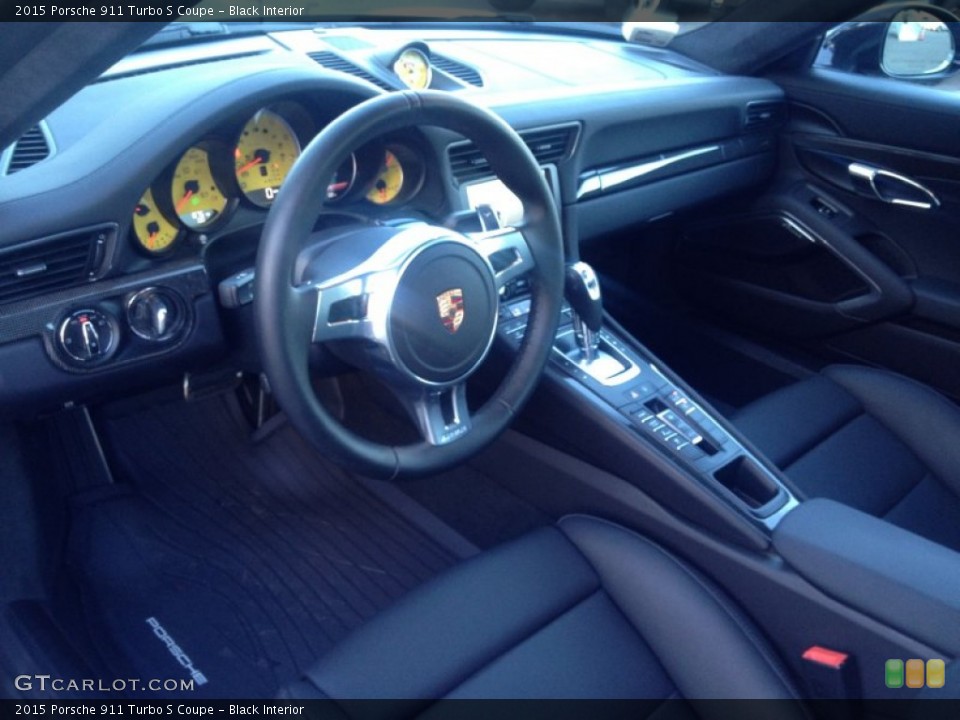 Black Interior Photo for the 2015 Porsche 911 Turbo S Coupe #97510428