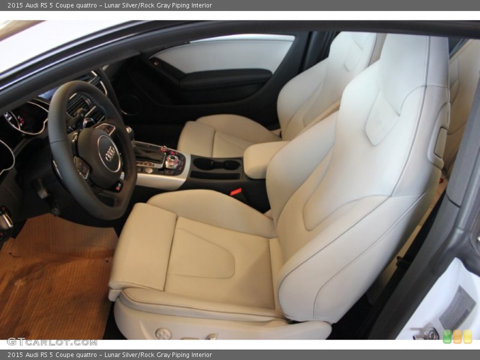 Lunar Silver/Rock Gray Piping 2015 Audi RS 5 Interiors