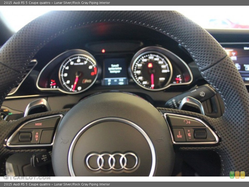 Lunar Silver/Rock Gray Piping Interior Steering Wheel for the 2015 Audi RS 5 Coupe quattro #97512198