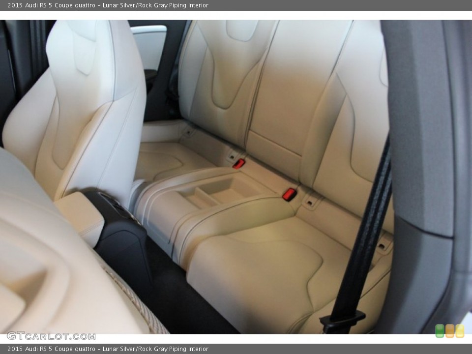 Lunar Silver/Rock Gray Piping Interior Rear Seat for the 2015 Audi RS 5 Coupe quattro #97512226