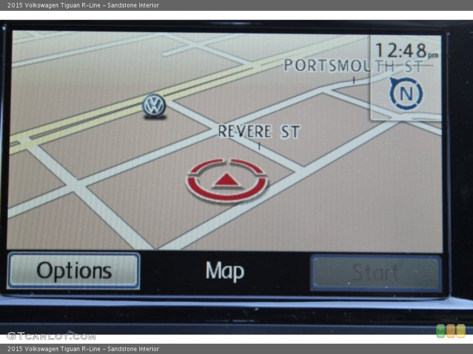 Sandstone Interior Navigation for the 2015 Volkswagen Tiguan R-Line #97520523