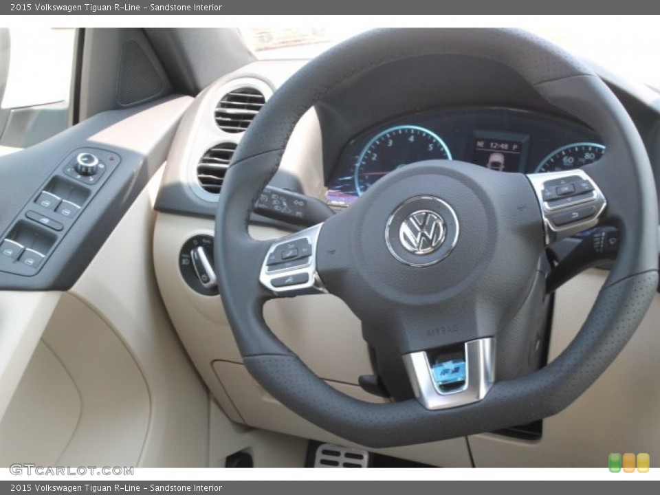 Sandstone Interior Steering Wheel for the 2015 Volkswagen Tiguan R-Line #97520577