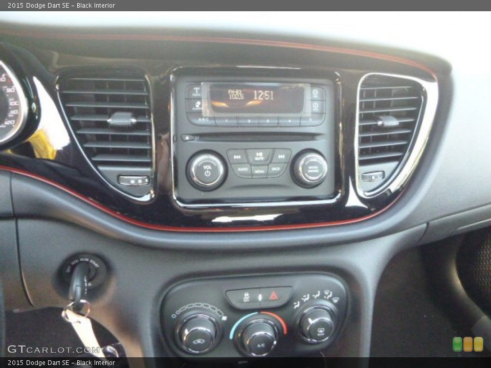 Black Interior Controls for the 2015 Dodge Dart SE #97523114