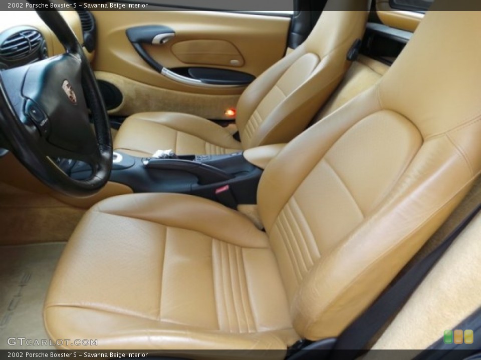 Savanna Beige Interior Front Seat for the 2002 Porsche Boxster S #97531943