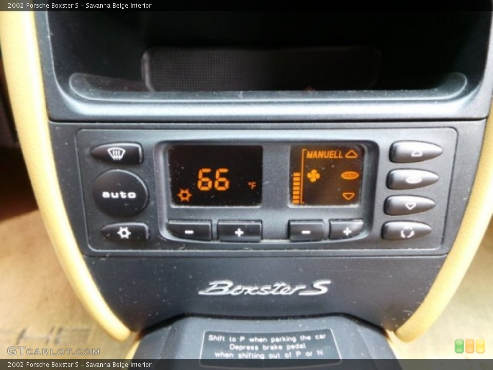 Savanna Beige Interior Controls for the 2002 Porsche Boxster S #97532048