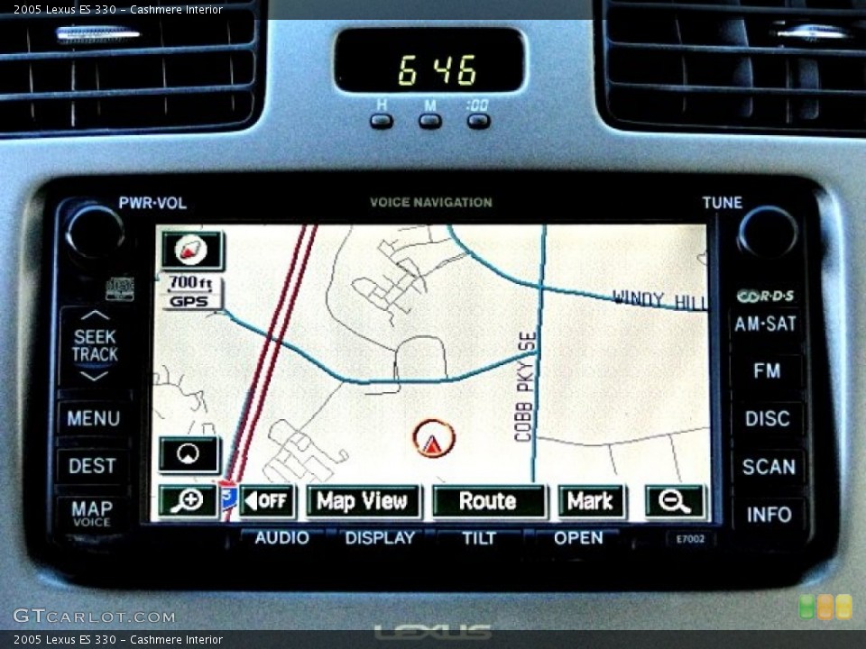 Cashmere Interior Navigation for the 2005 Lexus ES 330 #97532921