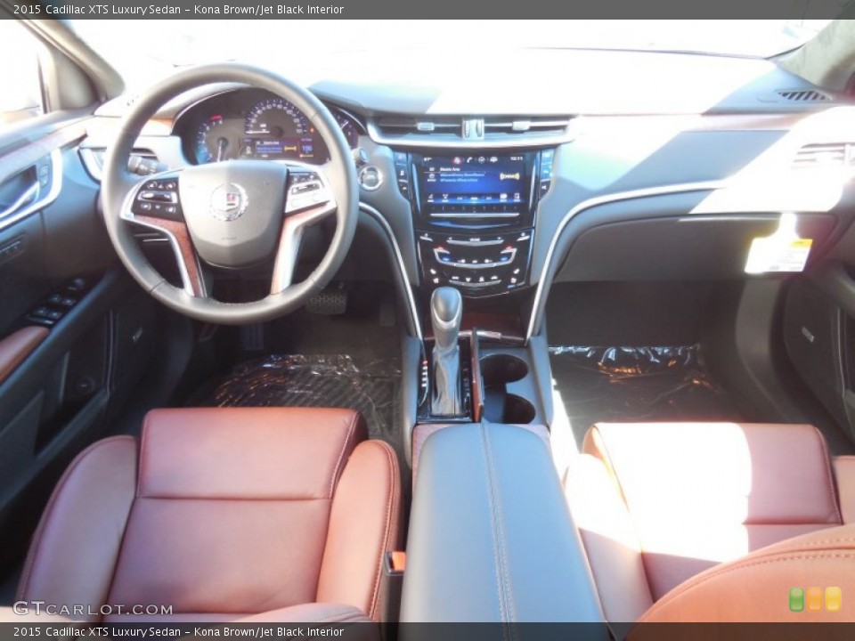 Kona Brown/Jet Black Interior Dashboard for the 2015 Cadillac XTS Luxury Sedan #97534269