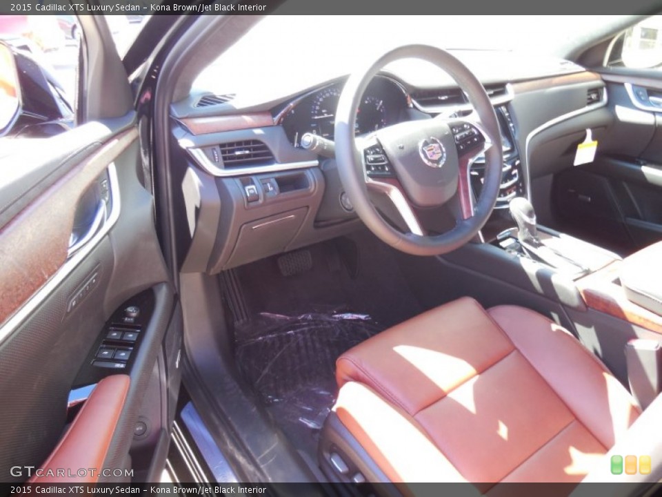 Kona Brown/Jet Black Interior Prime Interior for the 2015 Cadillac XTS Luxury Sedan #97534496