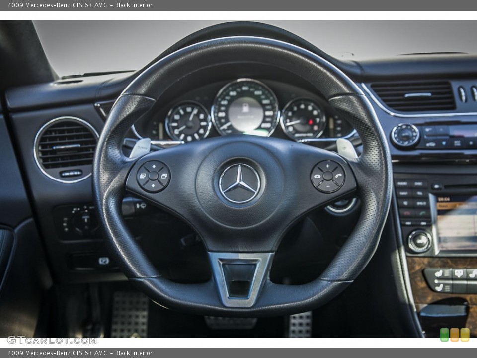 Black Interior Steering Wheel for the 2009 Mercedes-Benz CLS 63 AMG #97535489