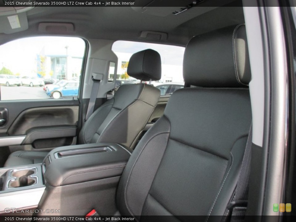 Jet Black Interior Front Seat for the 2015 Chevrolet Silverado 3500HD LTZ Crew Cab 4x4 #97535636