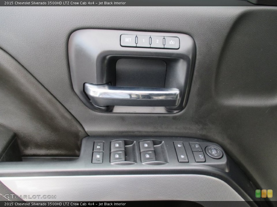 Jet Black Interior Controls for the 2015 Chevrolet Silverado 3500HD LTZ Crew Cab 4x4 #97535654