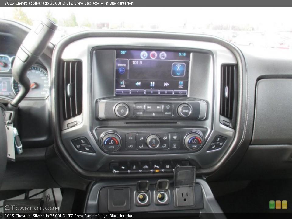 Jet Black Interior Controls for the 2015 Chevrolet Silverado 3500HD LTZ Crew Cab 4x4 #97535716