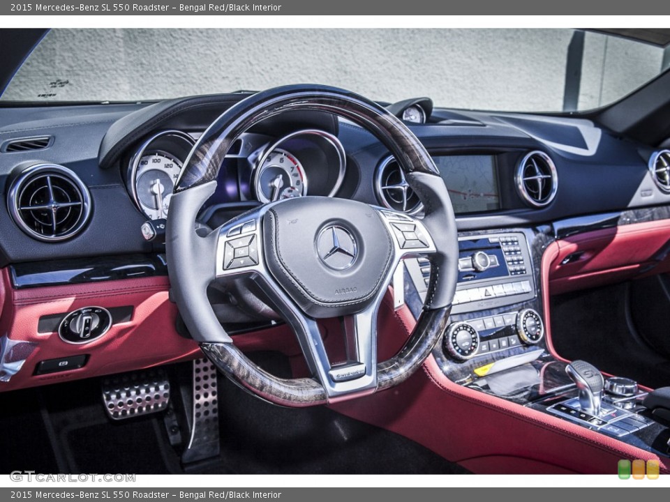 Bengal Red/Black Interior Steering Wheel for the 2015 Mercedes-Benz SL 550 Roadster #97539572