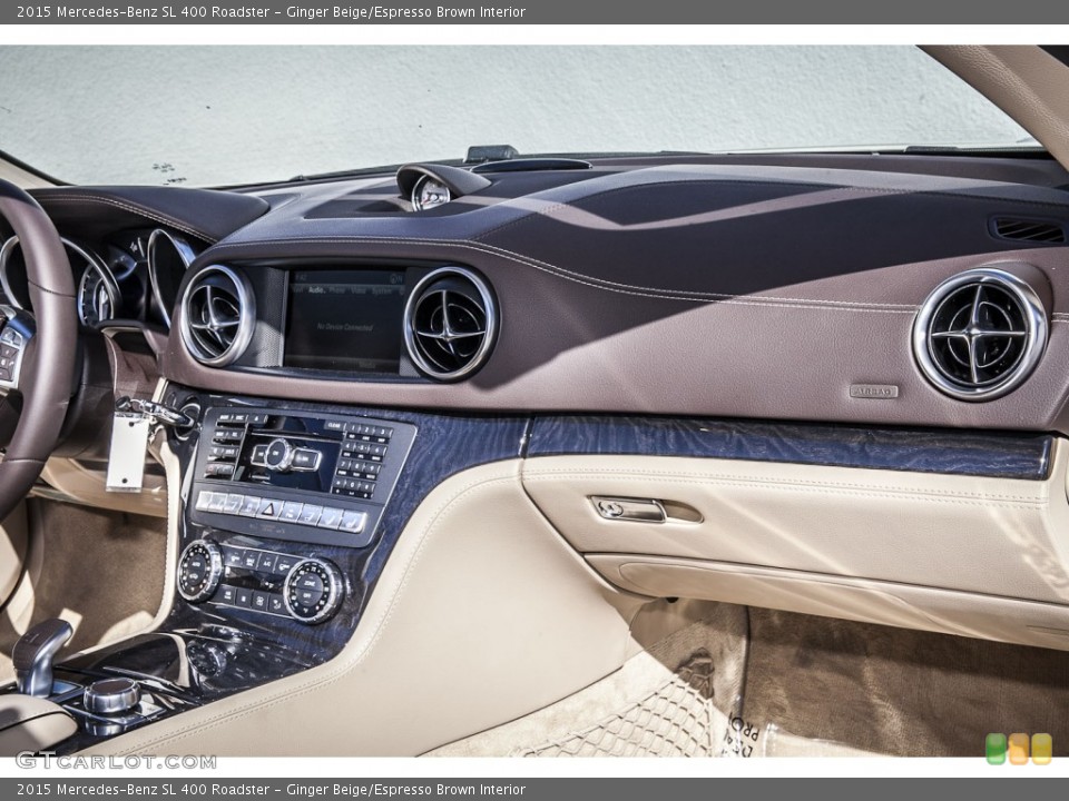 Ginger Beige/Espresso Brown Interior Dashboard for the 2015 Mercedes-Benz SL 400 Roadster #97539938
