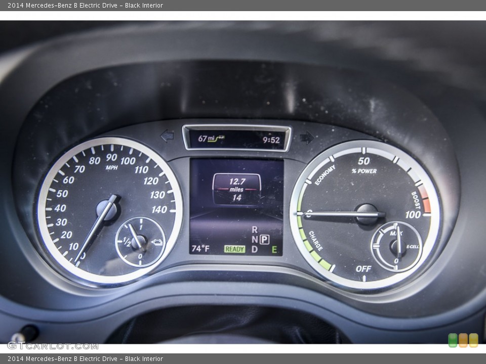 Black Interior Gauges for the 2014 Mercedes-Benz B Electric Drive #97540514