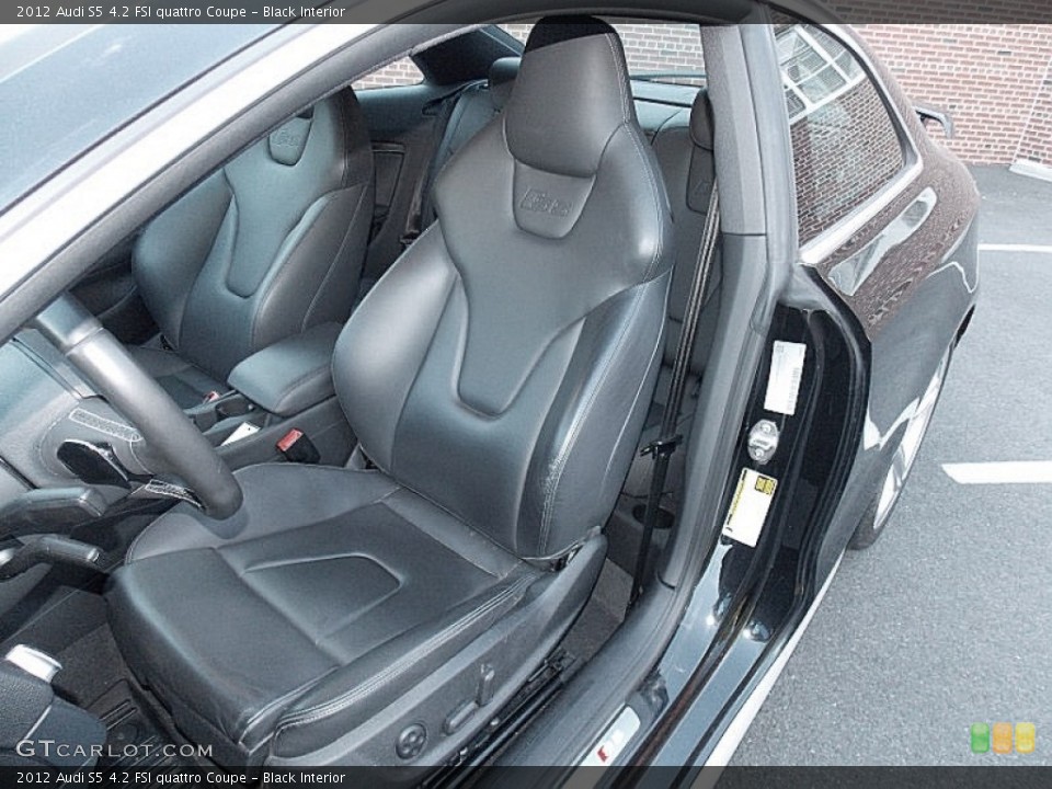 Black Interior Front Seat for the 2012 Audi S5 4.2 FSI quattro Coupe #97544123