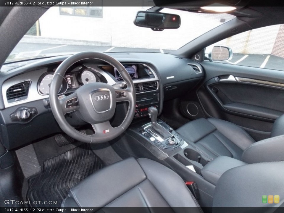 Black Interior Photo for the 2012 Audi S5 4.2 FSI quattro Coupe #97544177