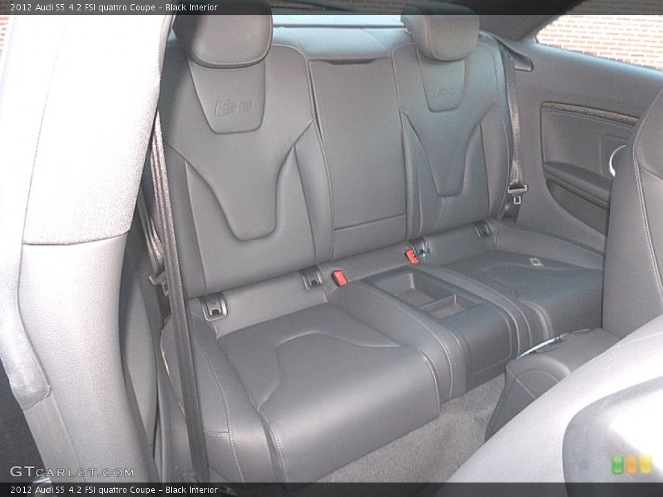 Black Interior Rear Seat for the 2012 Audi S5 4.2 FSI quattro Coupe #97544309