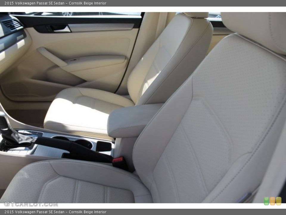 Cornsilk Beige Interior Front Seat for the 2015 Volkswagen Passat SE Sedan #97554608