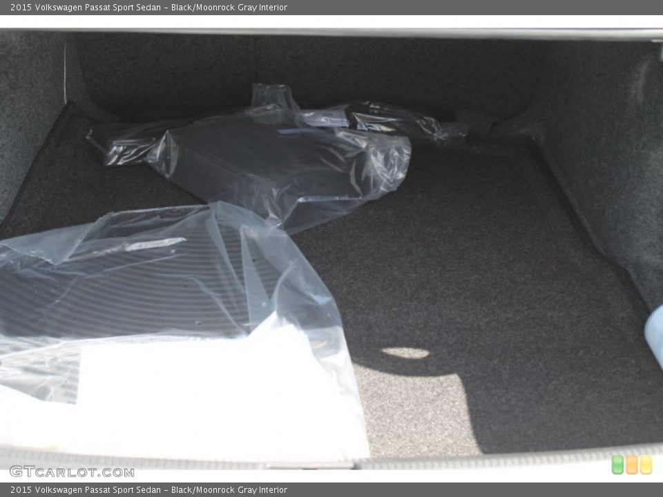 Black/Moonrock Gray Interior Trunk for the 2015 Volkswagen Passat Sport Sedan #97555406