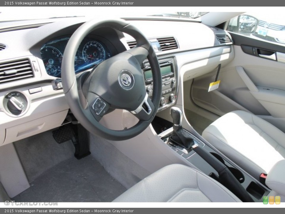 Moonrock Gray Interior Prime Interior for the 2015 Volkswagen Passat Wolfsburg Edition Sedan #97556126